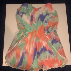 charlotte russe colorful romper